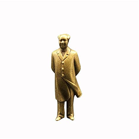 Tischdekoration als Geschenk, Figur, Tierstatue, Ornamente, Mao Zedong-Statue, chinesischer Führer, Vorsitzender Mao Zedong, Wohnaccessoires, Messinghandwerk, handgeschnitzte Sammlerstücke, Büro-Schre