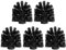 sourcing map 5 Pcs Toilet Bowl Brush Replacement Head 12mm, Toilet Scrub Brush Cleaning Round Ball Shaped Toilet Brushes Heads Black