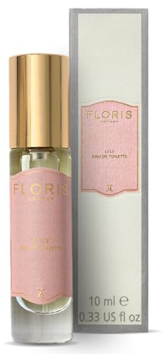Floris London Lily Eau de Toilette (10 ml), bezaubernder und erhebender Blumenduft, zart angereichert mit ägyptischem Jasmin und bulgarischer Rose, perfekt für den täglichen Gebrauch, frischer und
