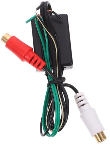 MUCKLILY Convertitore RCA a Cavo Altoparlante Adattatore Uscita Da Alta a Bassa Per Subwoofer e Audio Auto Accessorio Universale Per Impianti HiFi e Amplificatori