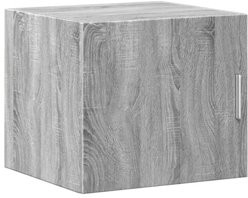 HEFZGDB Wandschrank Grau Sonoma 45x42,5x40 cm Holzwerkstoff Vitrinenschrank Wohnzimmer Küchenschränke Apothekerschrank Küche Anrichte Küche für Café Küche Dessert Shop Wohnstube