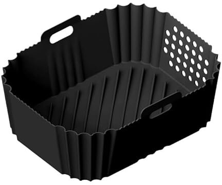 Confezione da 2 Accessori per Stampi in Silicone per Cosori 2L Friggitrice Ad Aria e Midea 2L Mini Air Fryer, Inserto per Stampo da Forno in Silicone Riutilizzabile per COSORI Cestello Ad Aria