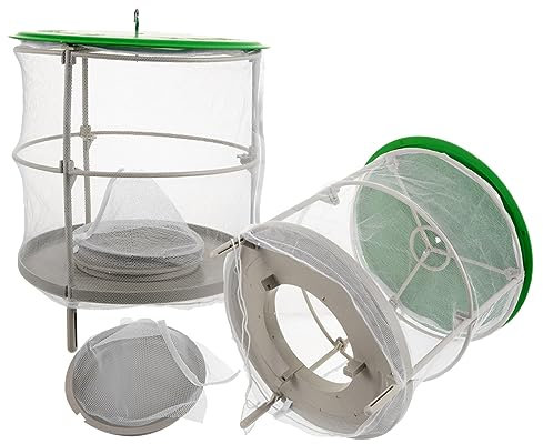 FONDOTIN 2stücke Fliegenfalle Aus Netzgewebe Und Kunststoff Hängend Für Outdoor-Einsatz Stall Und Bienenfalle Insektenfangkäfige Fliegenfänger Für Klimazonen