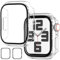 JDBLHM Screen Protector for 44mm Apple Watch SE,Serie 6/5/4,Protective Bumper Case and Slim Face Cover for Iwatch 44 mm,2 Packs,Transparent