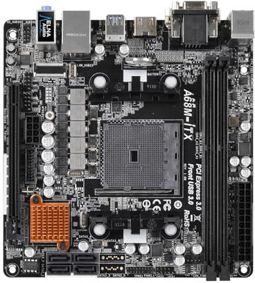 QWEOWW Scheda Madre Fit for ASROCK A68M Mini-ITX Socket FM2 A68M-ITX Supporto AMD A68H DDR3 AD780 AD786 AD5700 AD870 AD767 AD642 AD660 AD7300 CPU