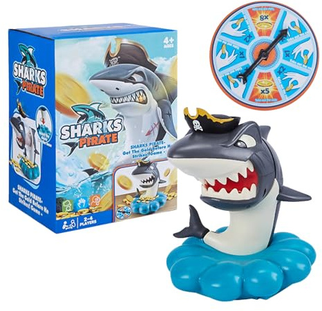 Hiemible Hai Biss Spielzeug | Scherz Brettspiel Für Familien - Interaktives Mehrspieler Spiel Für Reise Park Feiertag Picknick Geburtstag Party Unterhaltung