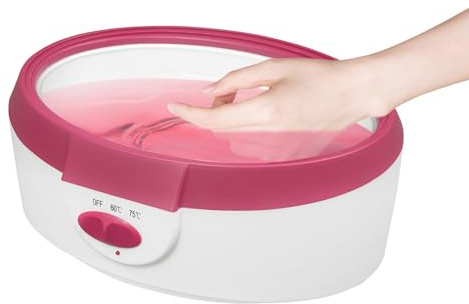 BRRIDE Paraffinbäder Wachsbad für Hände und Füße, 265W Elektrisches Wachsbad Wachsschmelzgerät Paraffin Wachsbad Maschine (Rosa)