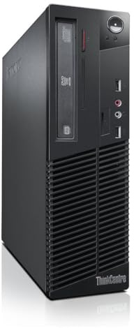 Lenovo ThinkCentre M73 SFF Desktop Computer PC, Intel Core i3-4130, 8GB RAM, 256GB SSD, WiFi, Bluetooth, US QWERTY Tastatur, Windows 11 Pro (Generalüberholt)
