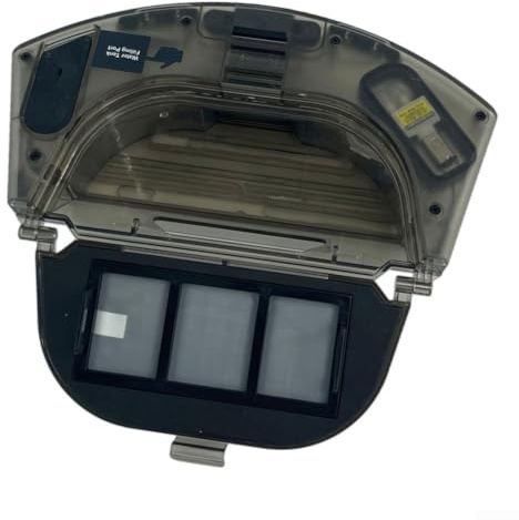 Wassertank für Saugroboter, 2 in 1 Wischmopp und Vakuumtank Ersatz für HONITURE Q6-Pro, Staubbox mit Filter, Wischtank für HONITURE Q6-Pro Roboterstaubsauger (Schwarz)