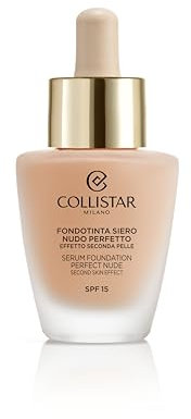 Collistar perfekte Nude-Serum-Foundation mit LSF 15, Nummer 4 (Sand (Sabbia)), Serum-Foundation mit Nude-Effekt, superflüssige Textur, modulierbare Deckkraft und Satineffekt, für alle Hauttypen, 30 ml