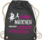 Turnbeutel Rucksack - Echte Mädchen machen Leichtathletik - Unisize - Dunkelgrau - leichtathletik+geschenk beutel kinderturnbeutel sport mädels juterucksäcke beuteltasche rucksäcke sportsack