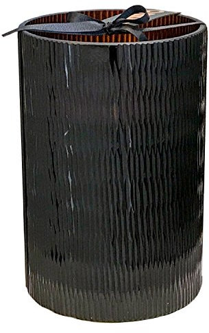 Onno Rhombus Duftkerze, Glas, schwarz, 31cm
