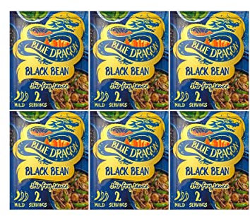 Blue Dragon Black Bean Stir Fry Sauce 120g - PACK OF 6
