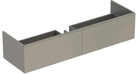Geberit Xeno 2 Waschtischunterschrank 500.348., 1595x350x473 mm, 2 Schubladen, für Waschtisch auf Mineralwerkstoff, 500.346.00.1, Farbe: weiß/lackiert hochglänzend