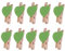 Toddmomy 50 Pièces Coeur en Bois Mini Pinces à Linge Photo Clips pour Scrapbooking Arts Et Artisanat Suspendus Photos (Vert)
