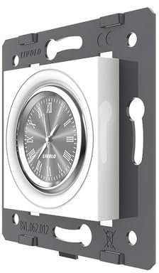 Luxus-Time Livolo Innenleben Uhr Wanduhr Küchenuhr in weiß