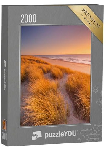puzzleYOU: Puzzle 2000 Teile „Sonnenuntergang über den Dünen von Texel in den Niederlanden“ – aus der Puzzle-Kollektion Texel