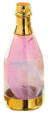 24 PCS Champagne Bottle Container, Transparent Small Wine Bottle Sugar Box Candy Gift Clear Plastic Jars for Wedding Favors, Bridal Shower Favors DIY Favor & More