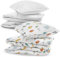 Kinderbettwäsche Baby Bettwäsche 90x120cm aus Baumwolle - Kinder Set von Duvet Cover und Kissenbezug 40x60 cm mit Bettdecke und Kissen für Kleinkind Junge und Mädchen Babybettwäsche