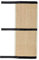 JustKyojin Tapis griffoir pour chat en sisal beige naturel avec velcro pour meubles, tapis, canapés, tapis de protection pour chaise de bureau