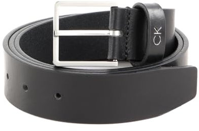 Calvin Klein Herren Gürtel Formal Belt 3,5 cm Ledergürtel, Schwarz (Ck Black), 100 cm