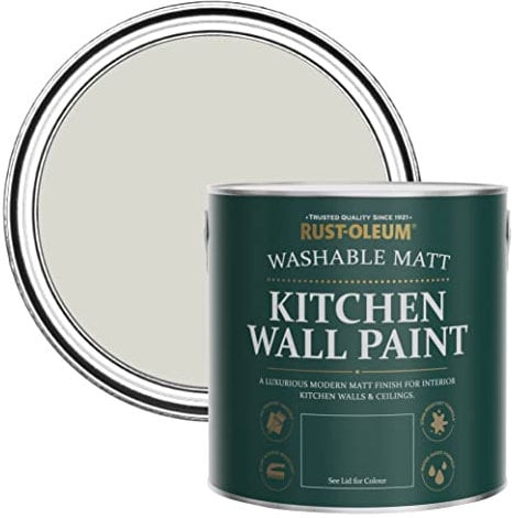 Rust-Oleum Grey Washable Kitchen Wall Paint in Matt Finish - Mocha 2.5L