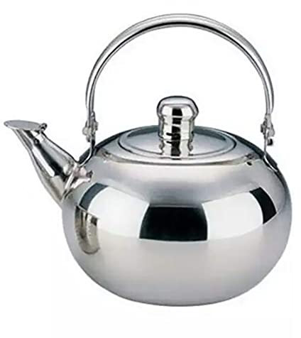 Petite Théière de 400ml avec Infuseur Amovible, Chauffe-eau en Acier Inoxydable, Bouilloire pour Thé En Vrac, Thé en Fleurs, Sachets de Thé