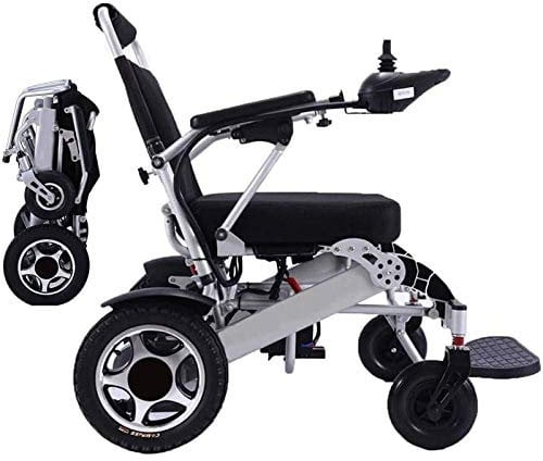 Wheelchair Electric,Foldable Lightweight Deluxe Power Mobility Aid Wheel Chair Dual 250W Motors Dual Battery Portable Electric Wheelchair