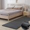 MY-RUG Teppich Shaggy Star Hochflor rechteckig dunkelgrau 200 x 80 cm - Wohnzimmerteppich, Langflor, Pflegeleicht