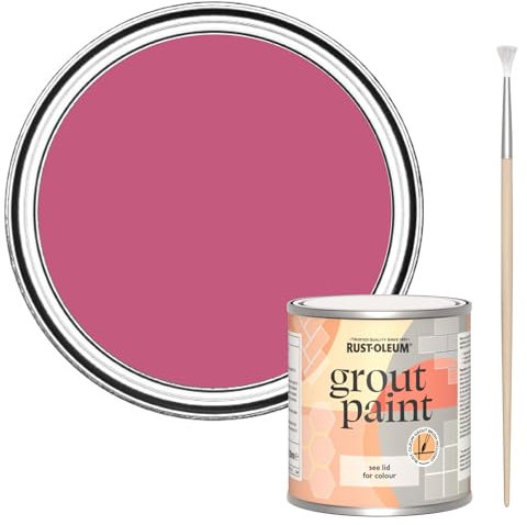 Rust-Oleum Pink Ultra-Durable Grout Paint - Raspberry Ripple 250ml