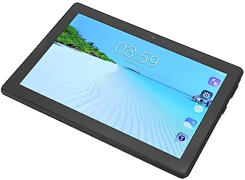Schermo FHD da 8 Pollici, CPU Octa , 6 GB di 128 GB di Rom, Doppia SIM Doppio Standby, Batteria a Lunga Durata, Leggero e Resistente - Ideale per Lavoro e (Black)