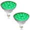 QIANYAN 520nm GrüNe Led Pflanzenlampe Helfen Zu Schlafen, Volle GrüNe GefüHrte Wachsen Lichter Birnen füR Pflanzenruhe, 530nm GrüNes Licht Sicher Im Dunkeln, 2 Pack
