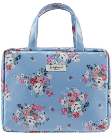 Cath Kidston Wash Bag with Mirror, Small Toiletry, Cosmetic or Makeup Beauty Organiser, Internal Pocket, Zip Closure, Travel Size, Vegan and Cruelty Friendly, Gift for Her