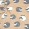 STOFFKONTOR Wellness Fleece Stoff Schafe - Meterware, Farbe Beige - zum Nähen von Bekleidung und Homeaccessoires
