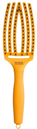 Olivia Garden - FingerBrush Boar & Nylon - Yellow Sunshine