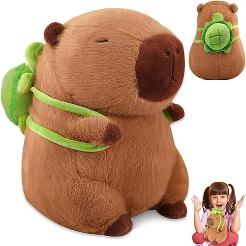 LINYIJOY Capybara Kuscheltier, 25 cm Capybara Plüschtier Wasserschwein Kuscheltier Stofftier Capybara, Plüschtier Wasserschwein Nacktmull Kuscheltier Stofftier Plüschtier für Kinder