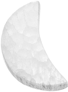 NKlaus Sélénite demi-lune 6,5 x 3,5 cm – Pierre de guérison pour purification spirituelle et recharge de pierres précieuses, idéale pour la méditation, le reiki et les rituels lunaires, pierre