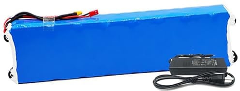 E-Bike Pedelec Akku 36V 10Ah,Fahrrad Li-Ionen-Akkupack 36V 10AH eingebauter BMS wasserdichter PVC-Akku 36V Elektro-Fahrrad Batterie für 200W 500W 750W Motor mit Ladegerät 36V 10Ah,XT30