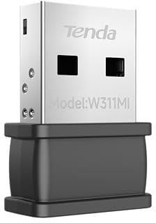 Tenda Clé WiFi Puissante AX300, Nano Adaptateur USB WiFi pour PC, WPA2, Mode AP, Windows7/10/11, Linux(3.10-6.14), W311MI