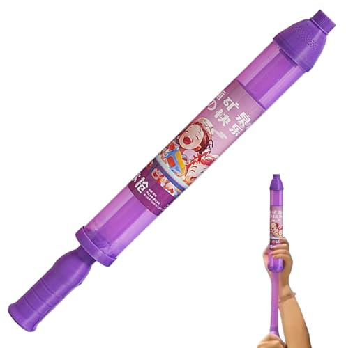 Wasserpistole für Kinder, Feuerwerksseeler Wasserpistole, Nachtglühplastik -Wasserspielzeug für Outdoor Pool Beach Outdoor -Kampfspielzeug, lila