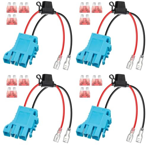 Slicooken 4X 12 AWG Kabelbaumstecker, Kompatibel mit Peg-Perego 12 V SLA Batterie Aufsitzauto Spielzeug