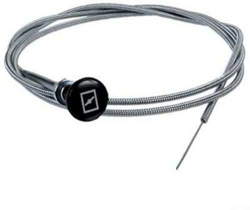 Besttoolifes Rasenmäher Choke Kabel 237 Rotary Push Pull Control mit 63 Zoll Innendraht und 60 Zoll Rohr, Ersatzteil für Garten Rasenmäher Motoren