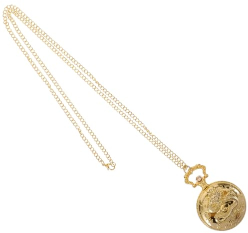 UPKOCH Retro Taschenuhr Digital Metall Goldfarbend Mit Deckel Für Herren Und Damen Vintage Taschenuhr Für Ältere Menschen Geschenk