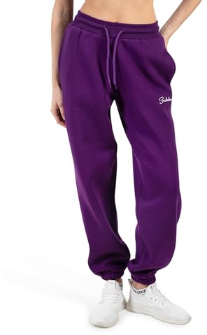 SMILODOX Jogginghose Damen Enara, Regular Fit Sweathose mit Seitentaschen, Elastischem Bund mit Tunnelzug, Dezentes Stick-Logo, Bequeme Freizeithose für Sport, Freizeit und Alltag