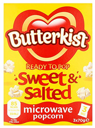 Butterkist Ready to Pop Sweet & Salted Microwave Popcorn, 210 g