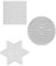 Hama MAXI Perlen - Stiftplatte 8220 Kreis, 8214 Quadrat und 8222 Stern