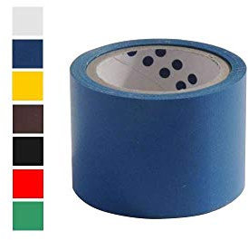 Ruban adhésif toile étroit tesa bleu