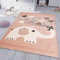 VIMODA Kinderteppiche Herzen mit Ballons Elefant | Kinderteppich für Mädchen und Jungs | Teppich für Kinderzimmer | Schadstofffrei, Maße:120x170 cm