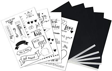 Rayher 67286000 5x DIN A4 Transferpapier mit Vorlagen Liebe, zum Übertragen von Motiven