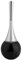 Toilet Brushes, Portable Stainless Steel Cleaning Brush with Holder Set for Bathroom Shower Rooms(Black)